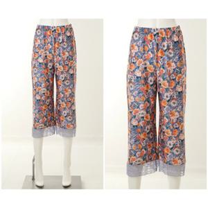 비너스 란제리 (OHS5235C) 선셋 플라워 프린트 라운지 9부 하프슬립 OHS5235C0000