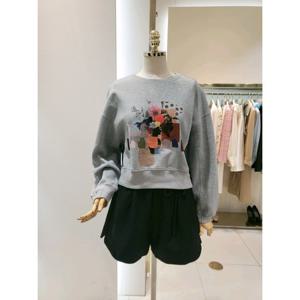 샤틴 플라워 프린팅 맨투맨 티셔츠 (S251H571) S251H571