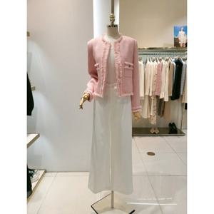 샤틴 트위드 수술장식 자켓 (s51p1100a) S51P1100A