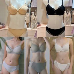 비너스 란제리 (C컵D컵)25SS 여름 광고 메인 시원한 메쉬 인견 심플 몰드컵 브래지어+햄팬티 (VBR0999C_D VPT0999H) VBRPT0999DC