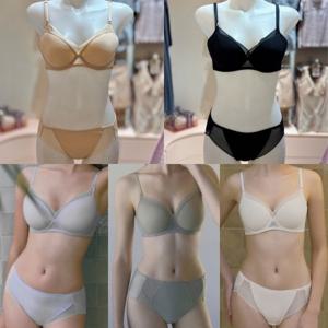 비너스 란제리 (A컵B컵)25SS 여름 광고 메인 시원한 메쉬 인견 심플 몰드 브래지어+모달 팬티 (VBR0999A_B VPT0999A) VBRPT0999A