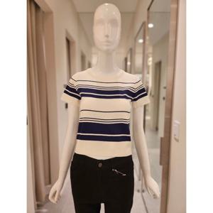 숲 단가라 반팔 니트SB4SK80 SB4SK80