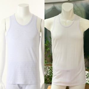 비너스 란제리 몸에 붙지 않고 통풍성 좋아 시원한 면뱀부 메쉬 남성 런닝 민소매 한여름 추천 (VMV4093) VMV4093Z0000