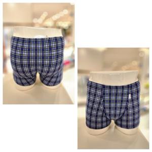 비너스 란제리 비너스 나일론 체크나염 드로즈 남성 팬티 VMPQ718T BU(블루) VMPQ7180000