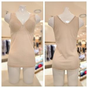 비너스 란제리 비너스 100수 2합 아사코튼 골지 자카드 레이스 여성 컵란쥬 런닝 VLGC651R VLGC6510000