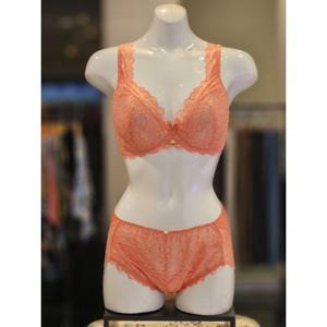 비비안 란제리 VIVIEN 자가드레이스 히든와이어 부직포브라 레이스팬티세트 (BR976ABP976ARST) BR976ABP