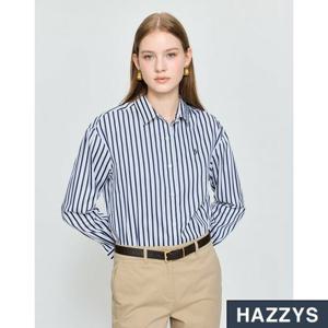 헤지스 스트라이프 면 혼방 긴팔 셔츠 HSSH5DC76
