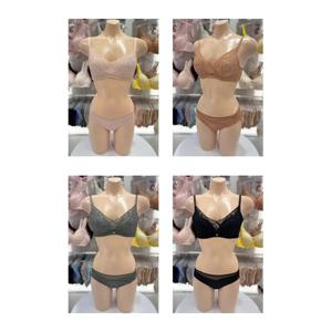 비너스 란제리 (VBR9000E F+VPT9000A) 밀착감이 좋고 가슴을 잘 모아주는 애쉬메모리 브래지어 힙레이 팬티SET VBR9000EF000