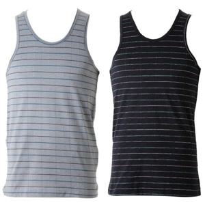 비너스 란제리 민감 피부도 부담없는 부드러운 면100 선염 자카드 체크 남성 런닝 순면 민소매 런닝 (VMV4197) VMV4197Z0000