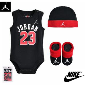 플레이키즈프로 나이키키즈 25 F W 베이비 조던 23 로고 비니 양말 롬퍼 3PCS 세트 바디 수트 2컬러 MJ0208 MJ0208DG