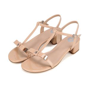 바바라 소가죽 리본 장식 샌들 BBI348BE BBI348