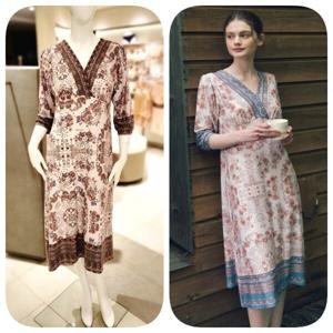 비너스 란제리 비너스 폴리 기모 꽃보더 나염 여성 컵 드레스 잠옷 VGN3985 GY (그레이) VGN39850000