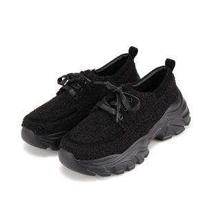 바바라 청키 퍼 로퍼 기모 여성 스니커즈 BBH545BK BBH545