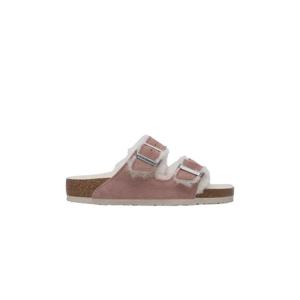 버켄스탁 아리조나 셔링 스웨이드 레더 핑크 클레이   내로우 1023258