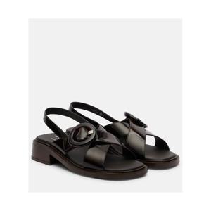 프라다 레더 슬링백 샌들 P01039784