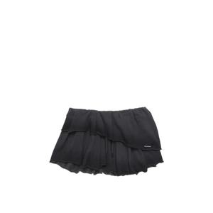 아크네 러플 드로스트링 미니 스커트 AF0586