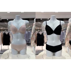 비비안 란제리 (BR1932A BP1932P) 심플 햄PN 밀착 몰드 데일리 브라 햄팬티 세트 2종 택1 BR1932A