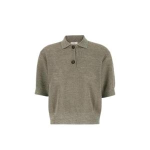 Brunello Cucinelli 크롭 폴로 셔츠 M8Q257105