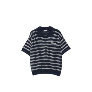 몽클레어 스트라이프 자수 폴로 셔츠 9A00006M5732