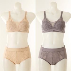 비너스 란제리 오가닉 코튼 스판 땀흡수 통기성 좋은 노와이어 브라+서포트 햄팬티 A컵B컵(VBRL002A_B VPTL002C) VBRPTL002ABC
