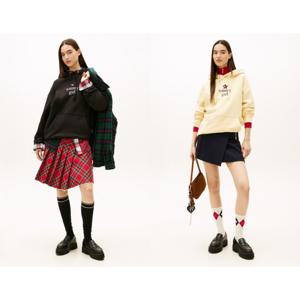 타미힐피거데님 타미진스 여성 Tommy Girl 스타 그래픽 후디 T32G0TTO65TWT1 T32G0TTO65TWT1