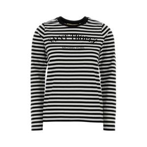 마이클 코어스 긴팔 티셔츠 MS6520JKWZ BLACKWHITE Stripped