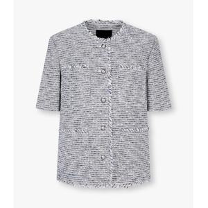 [보브] 트위드 하프 슬리브 자켓 712521050040