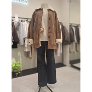 쉬즈미스 쉬즈미스 (SWUJKP42010) 스웨이드 시어링 무스탕 SWUJKP42010