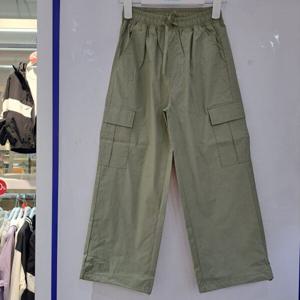 [에꼴리에]썸머 와이드 스트링 카고 바지/24B5252KH_BP