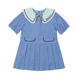 [티파니(정상)]BL 배색 카라 OP(T42KAO020)