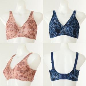 비너스 란제리 AB컵 40D 미디움 소프트 타입 문직 파워 네트 원단 프린팅 홑곁 노와이어 브래지어(VGBM731A_B) VGBM731AB000