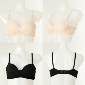 비너스 란제리 C컵 들뜸없고 가벼운 저중심 소프트 골지 심플 데일리 노와이어 브래지어(VBRW641C) VBRW641C0000