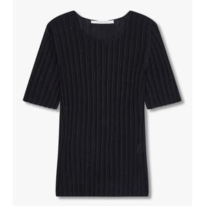 [보브] 하프 슬리브 립 니트 풀오버 712525050099