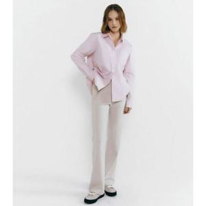 지오다노 415506 26봄 여성 풀 밴딩 플레어 핏 스판 바지 415506 05415506