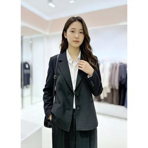 [숲]싱글 투버튼 크롭 자켓  SC4JK35T