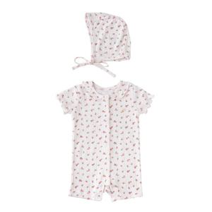 밍크뮤 26SS 쁘띠프룻플라워SET바디슈트 2종 택1 보넷세트 (363700400304) 출산준비물 신생아선물 배내 A363700400