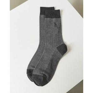 헤지스 패턴 면혼방 장목양말 (HZSS6E101_CG) HZSS6E101
