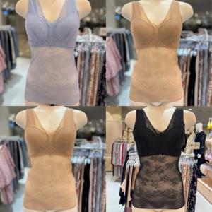 비너스 란제리 통기성 보정력 있는 스칼라 레이스 자가드 망 소프트 몰드컵 컵런닝 브라(VLGC354R) VLGC354R0000