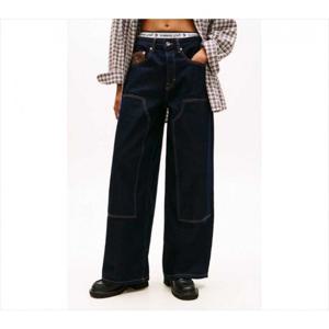 타미힐피거데님 찰리 미드라이즈  더블니 와이드 핏 데님 팬츠 (T32G0NEW41TWT1) T32G0NEW41TWT1