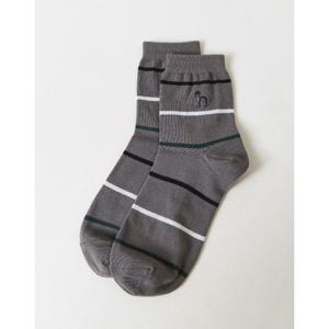 헤지스 스트라이프 면혼방 중목양말 (HZSS6E202_G2) HZSS6E202