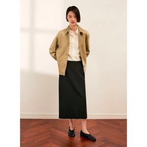 쉬즈미스 SWWSKQ12010  백 슬릿 H라인 롱 스커트 SWWSKQ12010