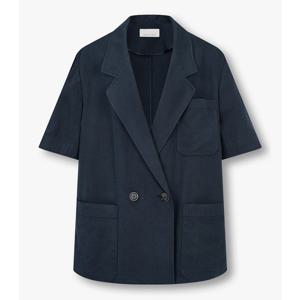 [보브] 하프 슬리브 오버핏 더블 자켓 715521000546