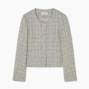 쉬즈미스 미니멀 라운드넥 트위드 자켓 SWWJKQ12100 SWWJKQ12100