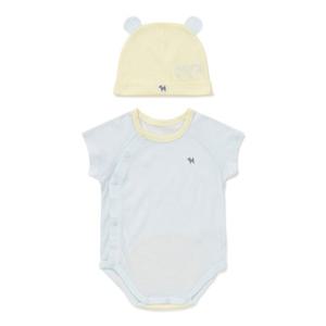 블루독베이비 26SS 신상(BL)쿨메쉬세트바디수트(출산백일아기옷) (46370040150) 4637004015