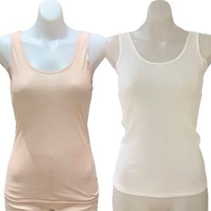 비너스 란제리 가볍고 시원한 붙지 않는 인견 면폴리 와플조직 쾌적한 땀받이 여성 런닝 민소매(VLG2474R) VLG2474R0000