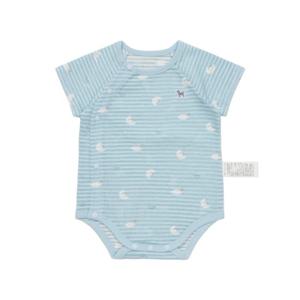 블루독베이비 26SS신상(BL)비치버드반팔바디수트(출산백일아기옷) (46370040130) 4637004013