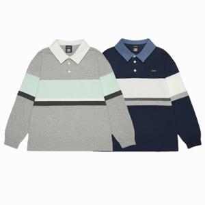 내셔널지오그래픽키즈 K261UTS030 컬러 블럭 카라 볒 긴팔 티셔츠 K261UTS03000U