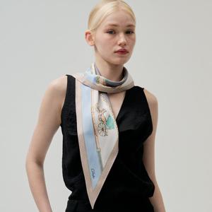 레노마 스카프 실크 마름모 스카프 SKN010 SKN010