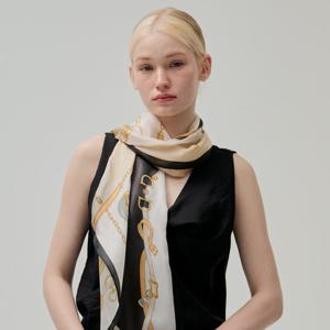 레노마 스카프 실크 마름모 스카프 SKN012 SKN012