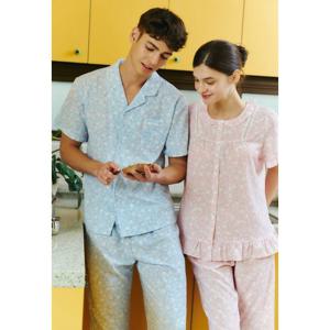 비너스 란제리 면 레이온 나뭇잎나염 남 여 파자마 VPA4529 VPA452900000